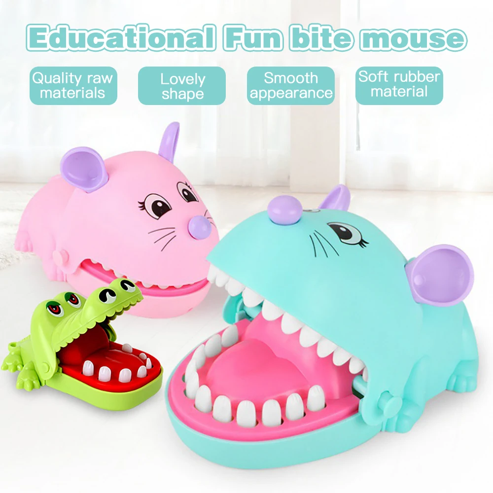 Novelty Funny Toys Crocodile Dinosaur Biting Hand Game Desktop Party Multiplayer Trick Game Interactive Decompression Toy Gift
