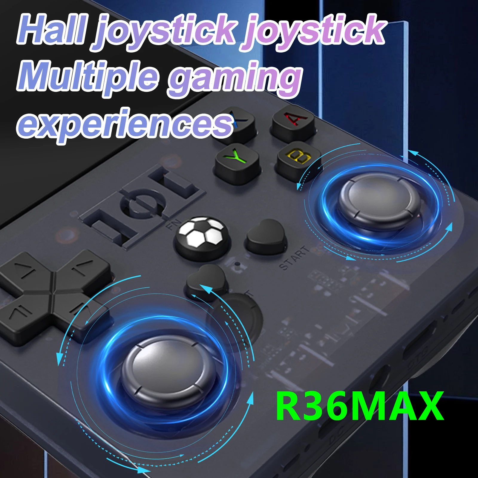 Código aberto r36max 4 Polegada tela ips retro handheld console de videogame sistema linux portátil bolso jogador jogo rk3326 chip