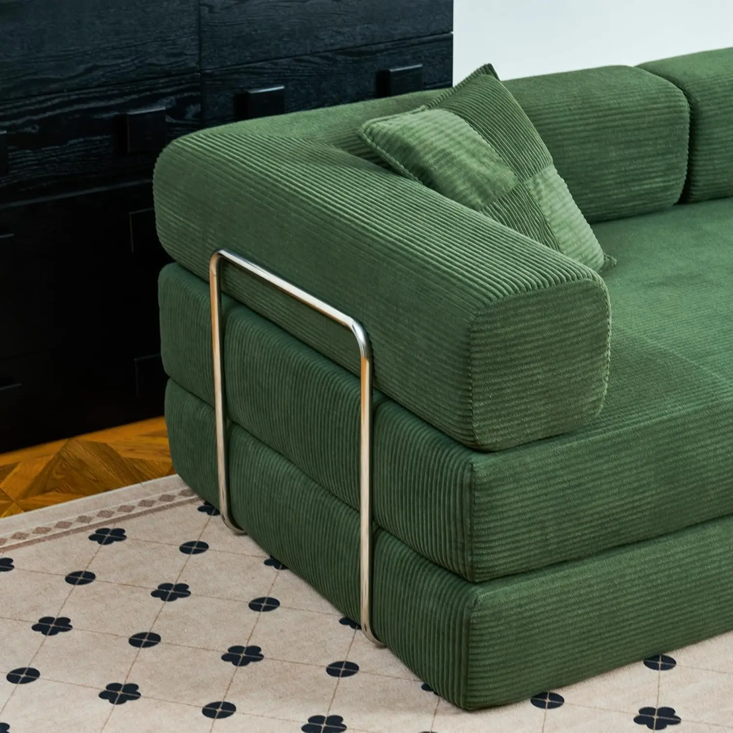 2025 New Design Corner Style Vacuum Compression Fabric Sofa Compressed Bed Set Home Apartment Hotel Living Room Sofa Bed