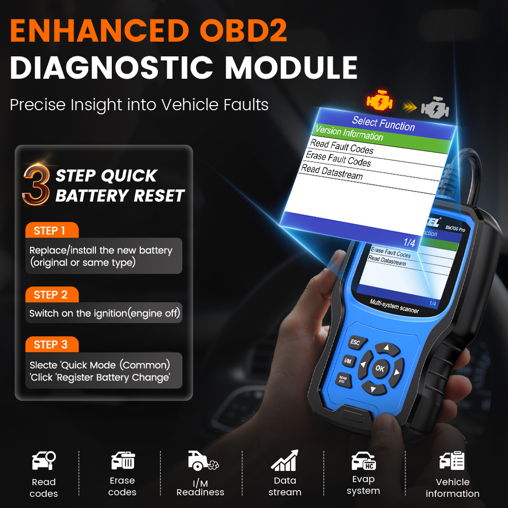 ANCEL BM700 Pro Alle System OBD2 Scanner Fit Für BMW EPB SAS Airbag ABS Öl CAS Reset Code Reader Auto Vin OBD 2 diagnose Zu