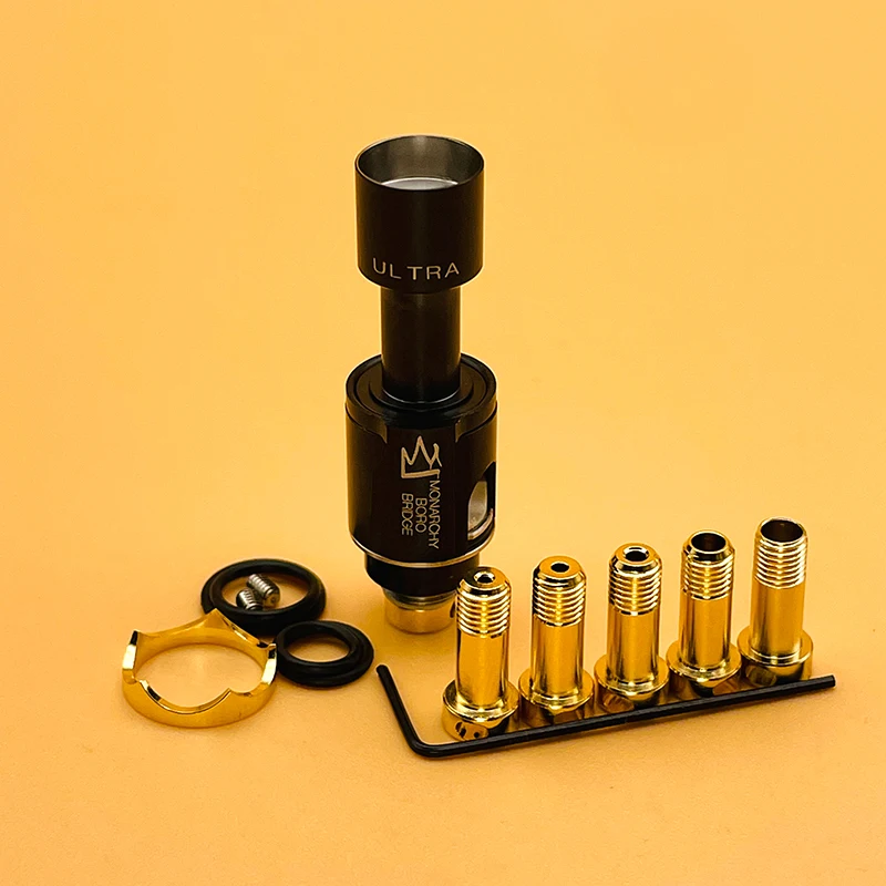 DSX Monarchy Mobb Ultra Mini puente RBA para BB Billet Boro Mod con pines de aire de 1,0/1,2/1,5/2,0/2,5/3,0mm vs Mobb V2 RBA
