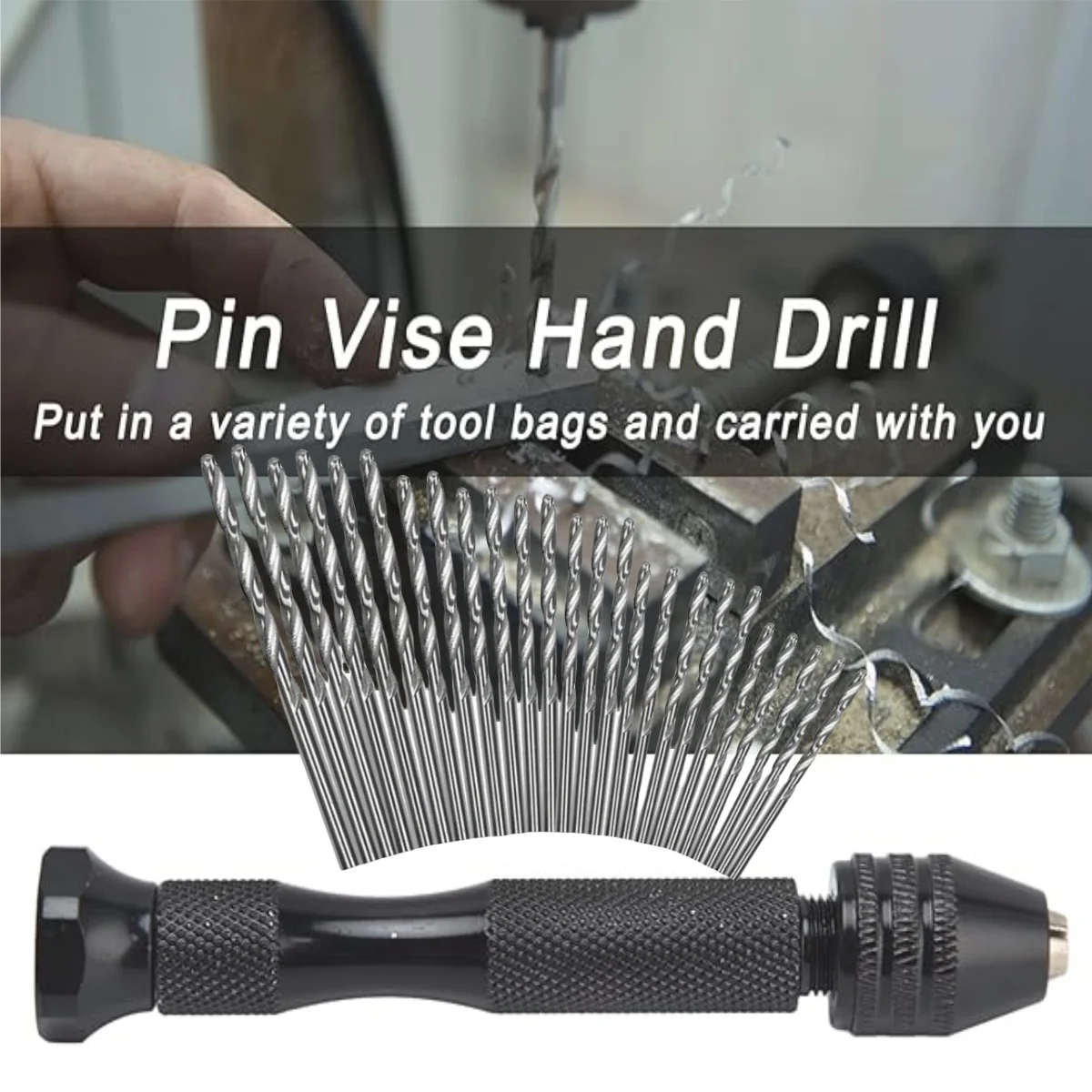 Mini Hand Twisted Diamond Manual Punching Set Cultural Play Amber Thousand Eyes Diamond Bodhi Walnut, Carving Drilling Tool