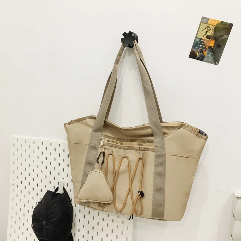 Оксфорд, однотонная, 2024, высококачественная дорожная сумка, большая вместительная сумка на молнии, простая модная сумка на плечо, мягкая модная сумка через плечо