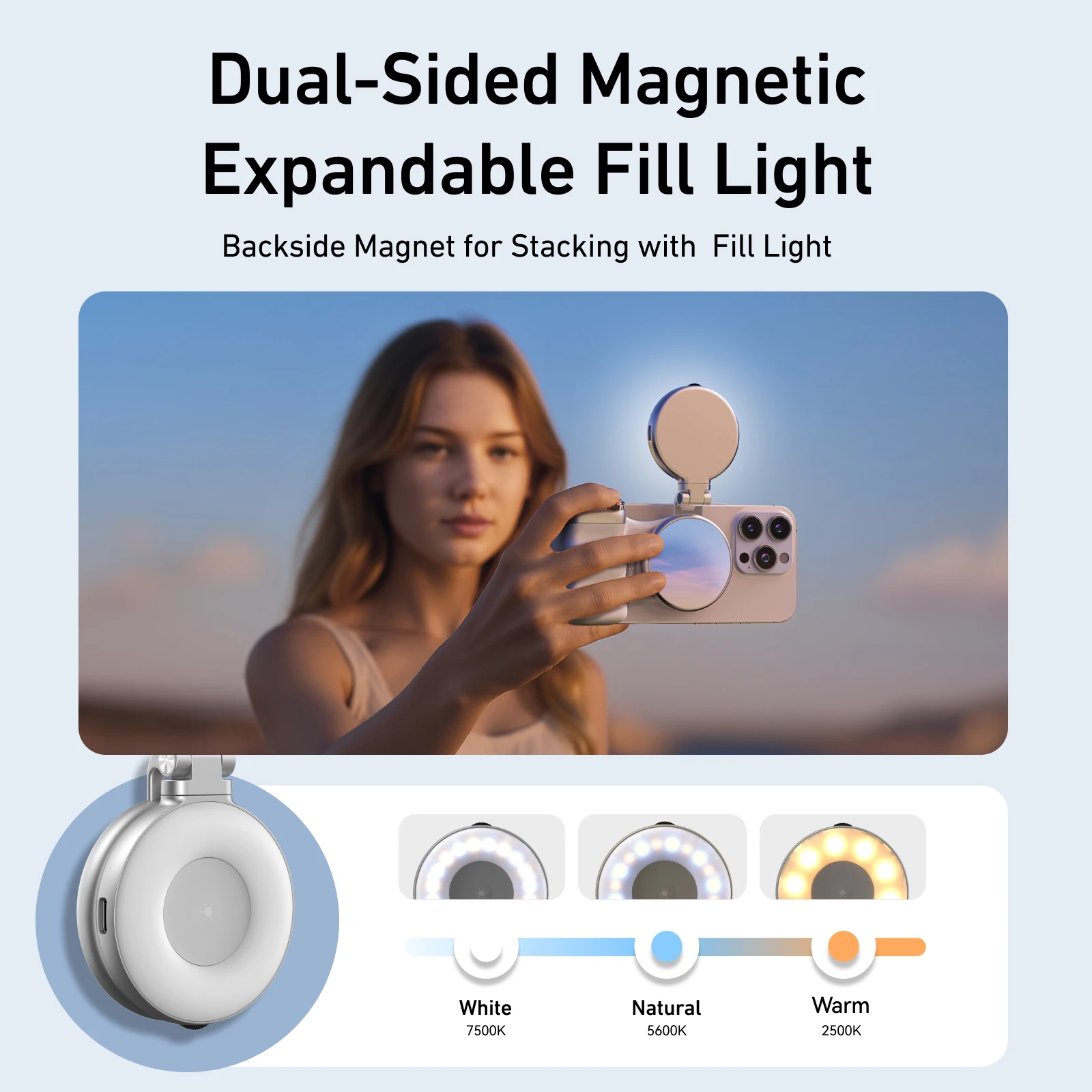 TELESIN téléphone caméra prise de vue poignée magnétique support pour téléphone intelligent aide au tir poignée de télécommande pour téléphone Iphone Android