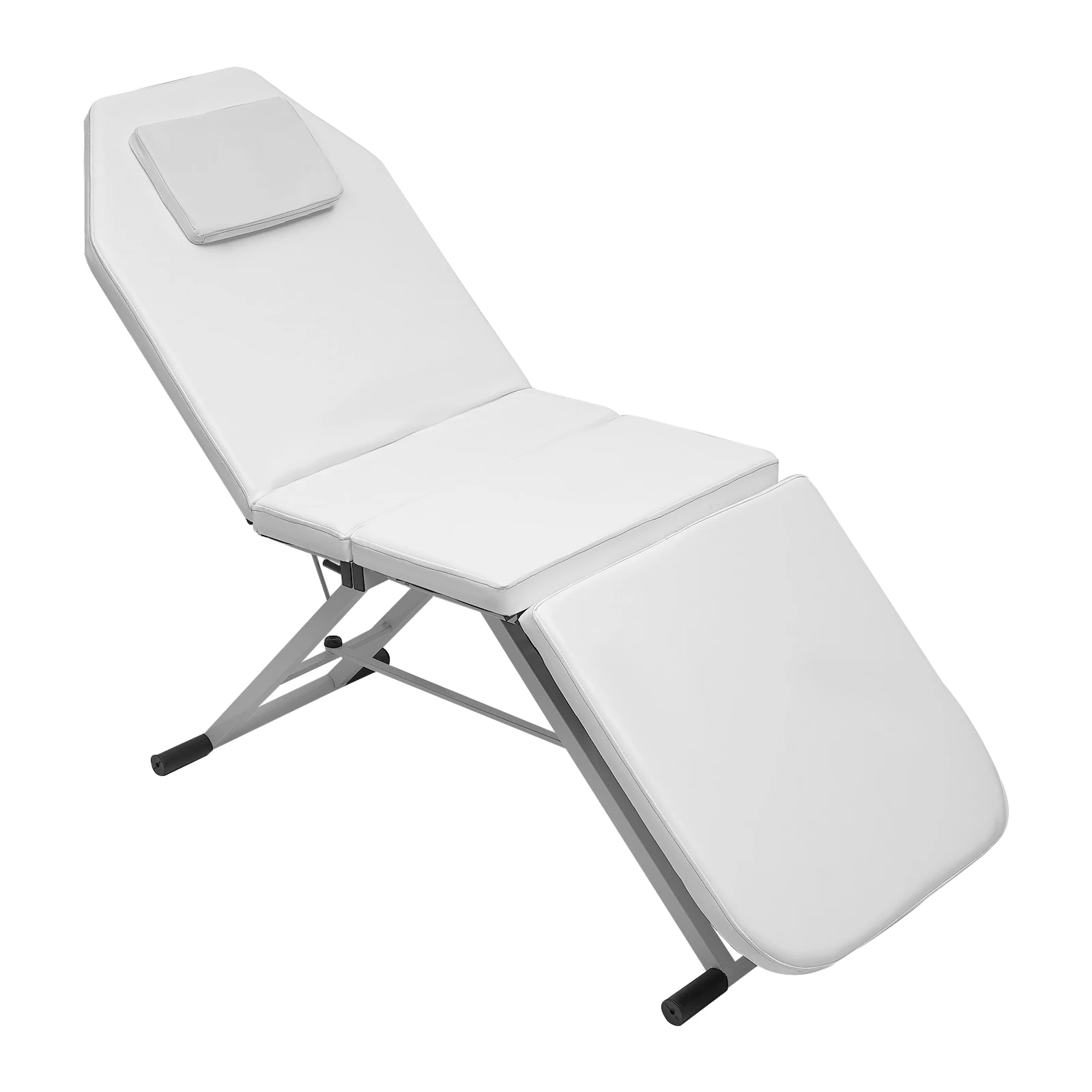 Lettino da massaggio pieghevole portatile con schienale regolabile, superficie impermeabile in PU, schiuma altamente elastica, ideale per massaggi e tatuaggi