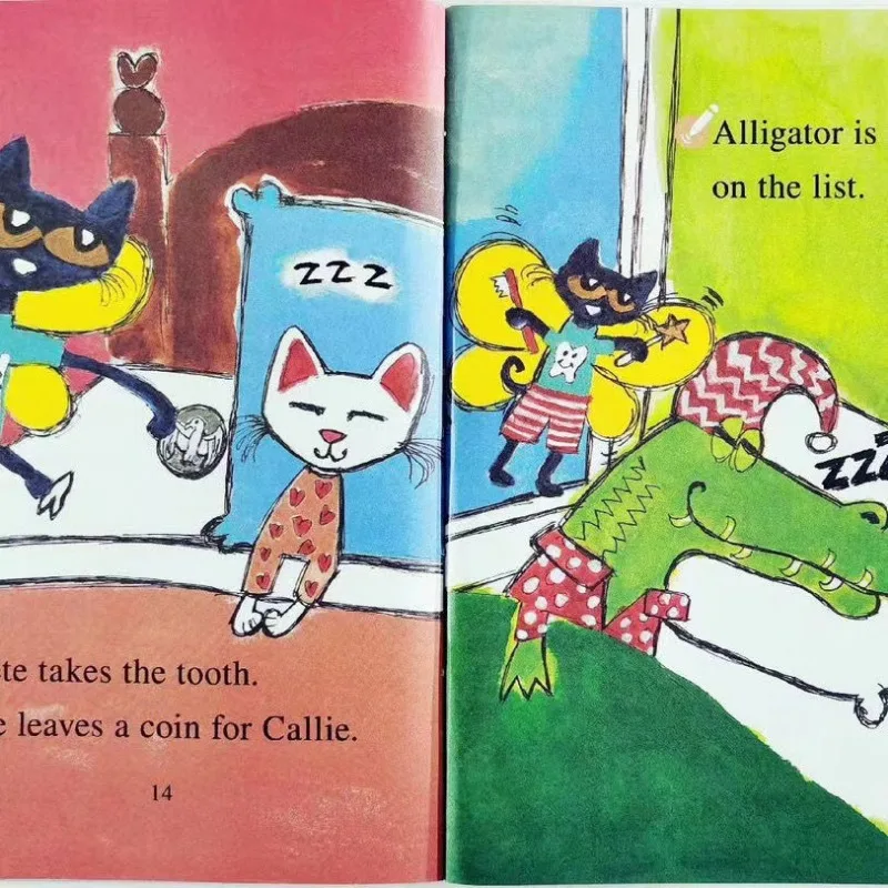 Pete The Cat หนังสือภาพเด็กทารกเรื่องราวที่มีชื่อเสียงการเรียนรู้เรื่องราวภาษาอังกฤษหนังสือเด็กชุดก่อนนอนอ่านของขวัญสําหรับ Bab