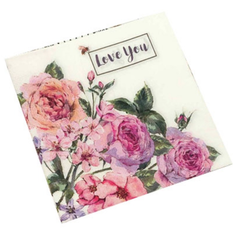 Красочные салфетки с принтом, квадратные бумажные салфетки для ресторана, цветочные салфетки для лица, установка свадебного стола в отеле, бумага из чистой древесной целлюлозы