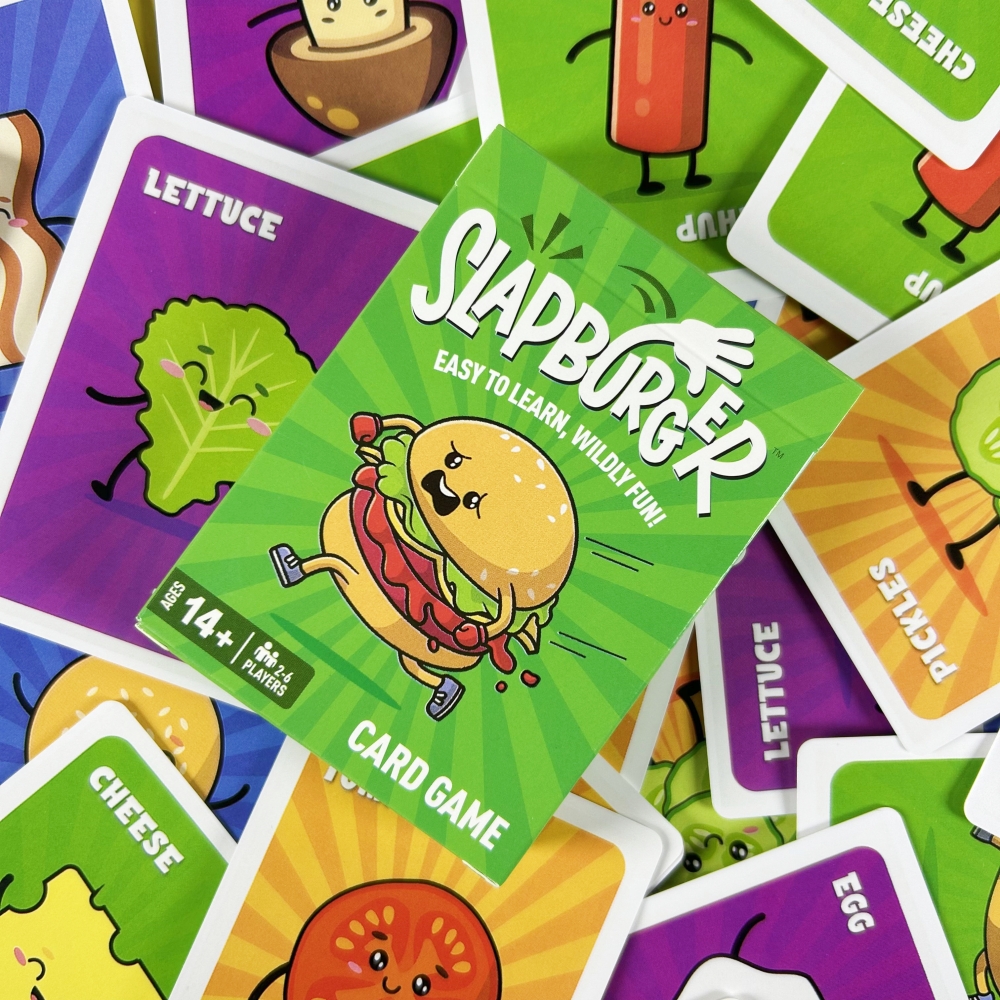 Slapburger Kaartspel Families Feestspel 2-6 spelers Bordspeldek