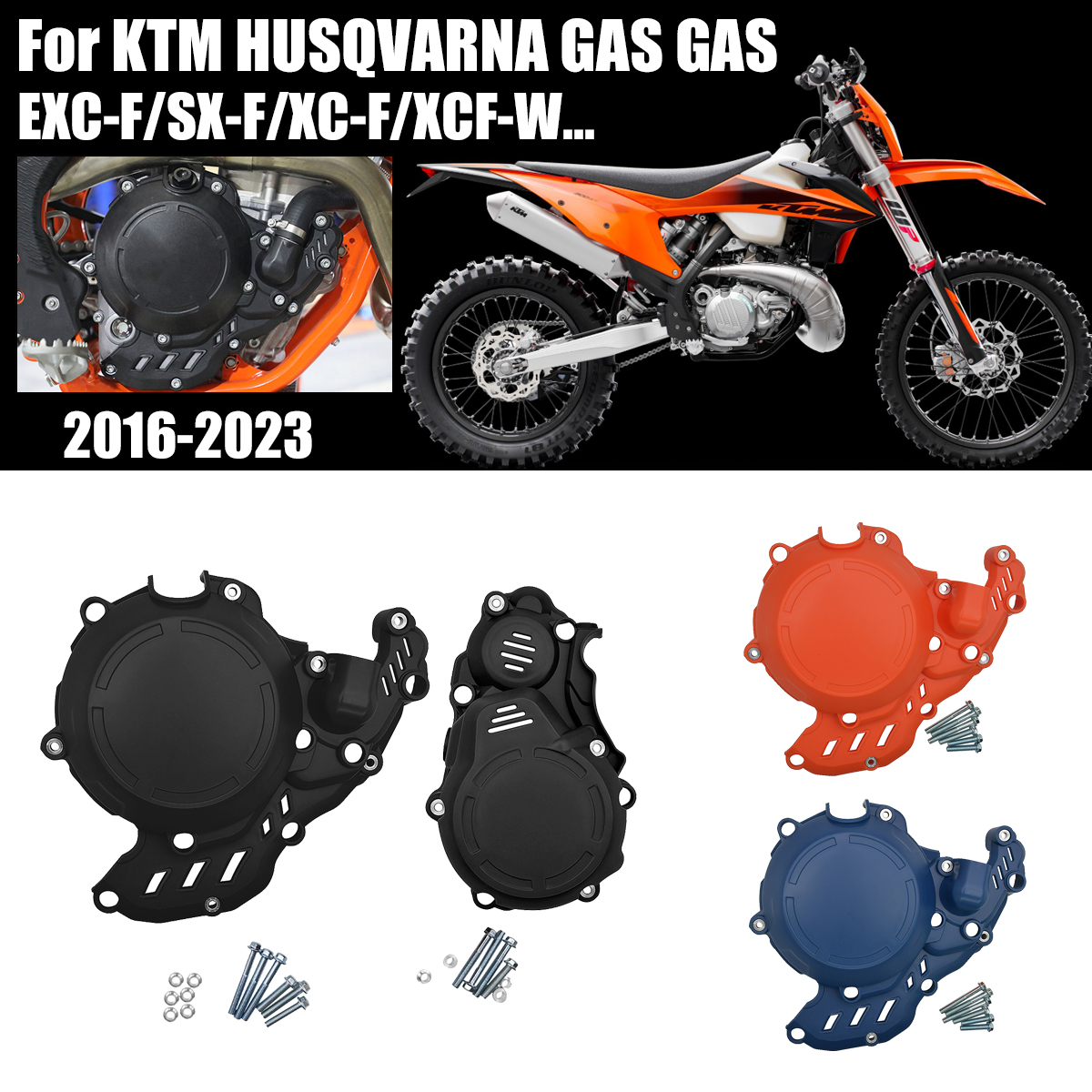 オートバイエンジン用磁気保護カバー,モトクロスアクセサリー,ktm sxf xcf exc 250 350 2023,husqvarna fe fc ec