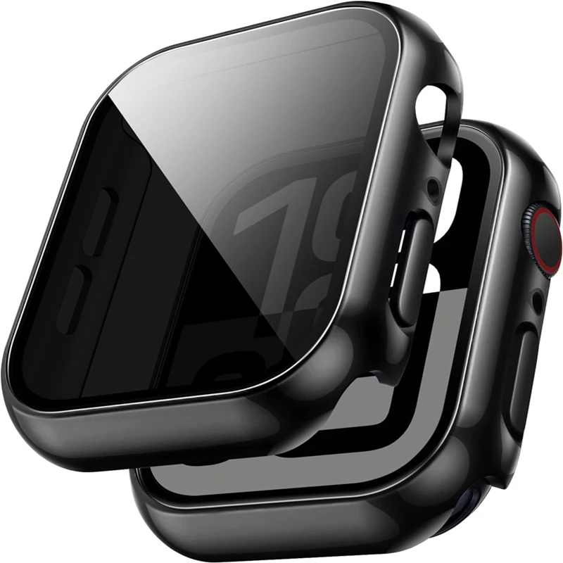 Glass+Cover For Apple Watch case 46mm 44mm 40mm 41mm 45mm 49mm 42mm Screen Protector iWatch serie Ultra 9 8 7 6 SE 5 10 42/46mm