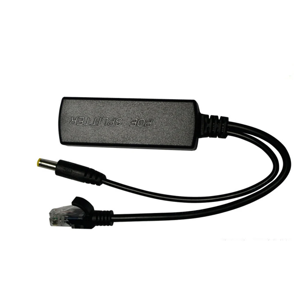 ESCAM 48V a 12V PoE divisor antiinterferencias 15W cable adaptador POE módulo de fuente de alimentación DC5.5 * 2,1mm conector para cámara IP