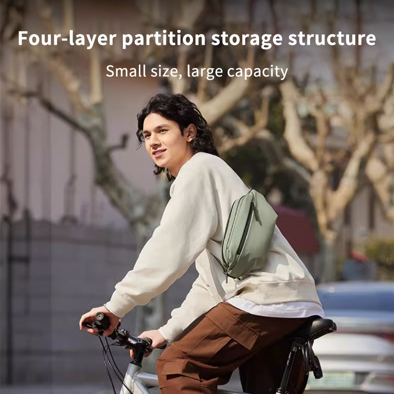 Xiaomi mijia saco de peito multifuncional lazer portátil bolsa de ombro diagonal prático multi-zona bolsa esportiva