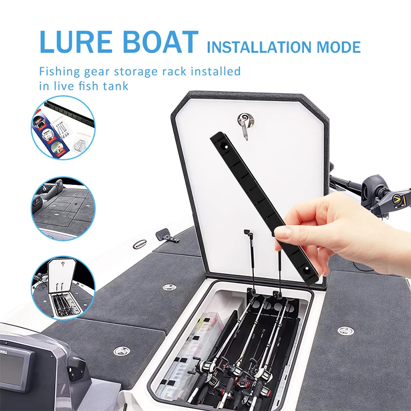 Multifunktionales Köder-Aufbewahrungsregal – Tackle-Organizer, Köder- und Hakenhalter für Barschboote oder Fischerboote, Kabinendeck, Luken