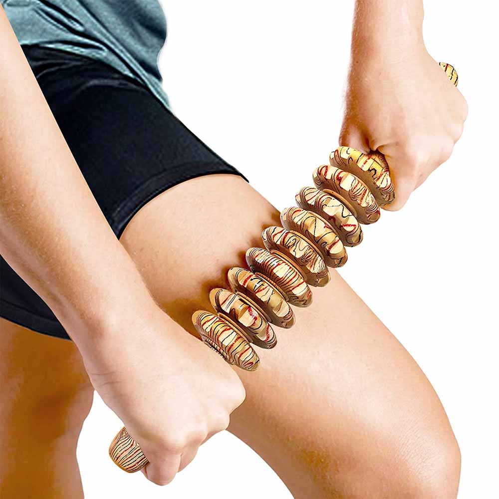 ไม้บําบัดนวด Roller Trigger Point Massager Stick สําหรับ Fascia เซลลูไลท์กล้ามเนื้อและหน้าท้อง, กล้ามเนื้อ Belly Relief TOOL