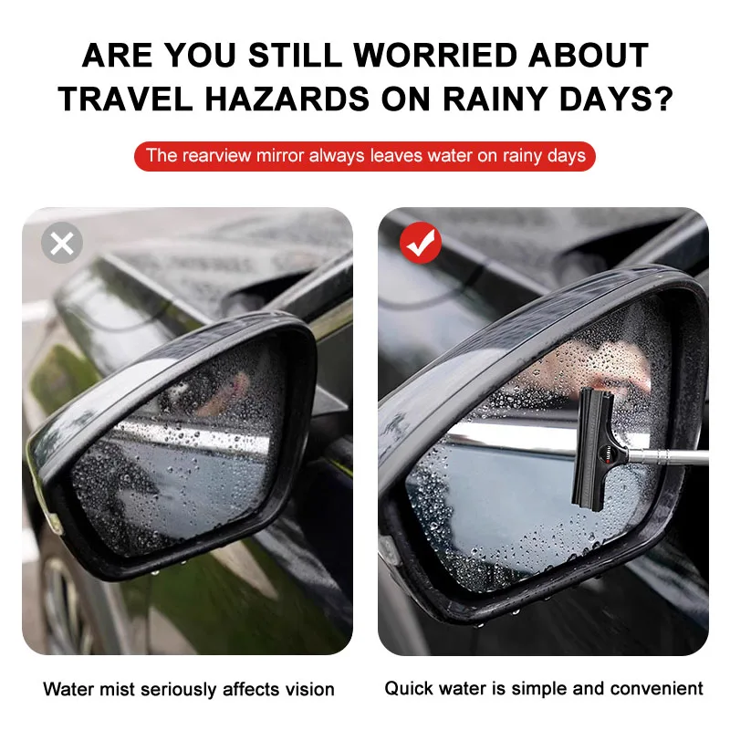 Aksesori Mobil sikat pembersih jendela teleskopik pegangan Emblem Nismo untuk Nissan Qashqai X J10 J11 Trail Tiida Juke Teana Pulsar