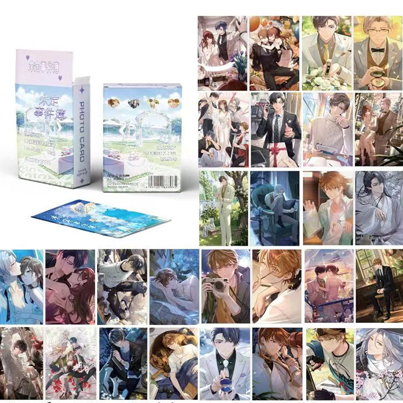 Cartes de dessin animé double face, cartes d'impression laser, Larmes de Themis, Luke, Perle, Artem, Wing, Vilhelm, Collection de cadeaux, jeu, 50 pièces, ensemble