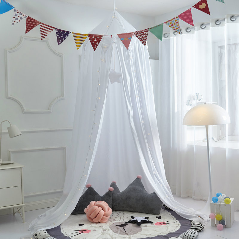 Pendurado cúpula mosquiteiro para bebês crianças berço cama tenda meninas crianças cama sala de estar decoração dossel canto tenda mosquiteiro bebe