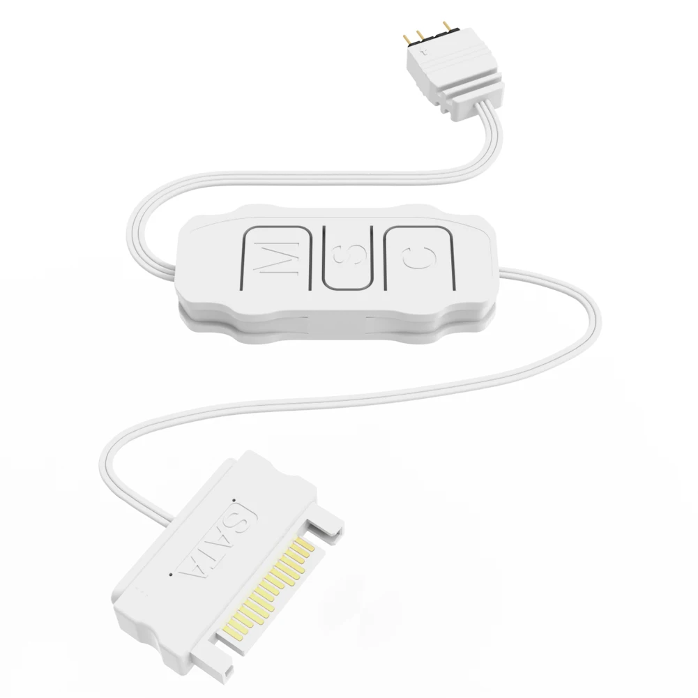 5V 3PIN ARGB Controller ARGB 5V 3PIN Zu SATA Interface Verlängerung Kabel RGB Sync Controller Kabel für PC Gehäuse Fan