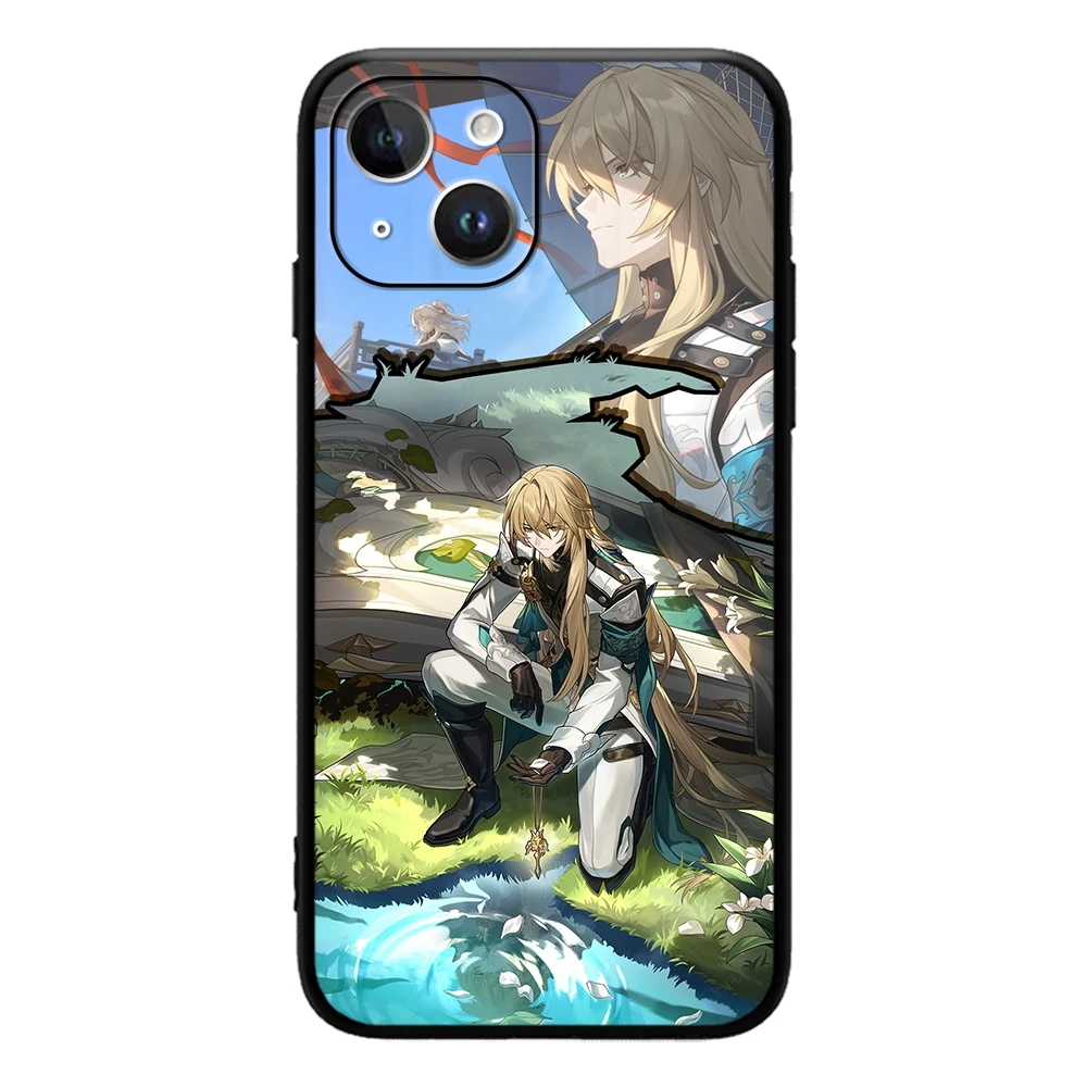 Capa de telefone Honkai Star Rail para iPhone, Huohuo Bailu Luocha Fu Xuan, 15 14 13 12 11 Pro Max Mini XSMax SE3 2 7 8 Plus