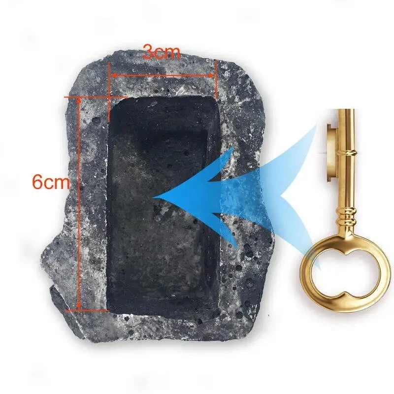 Mini Safe Key Box para Outdoor, Rock Hidden, Hide in Stone Security, Armazenamento seguro, Escondendo Containers, Safe Box, Mni Locker, Drop Shipping, Spare