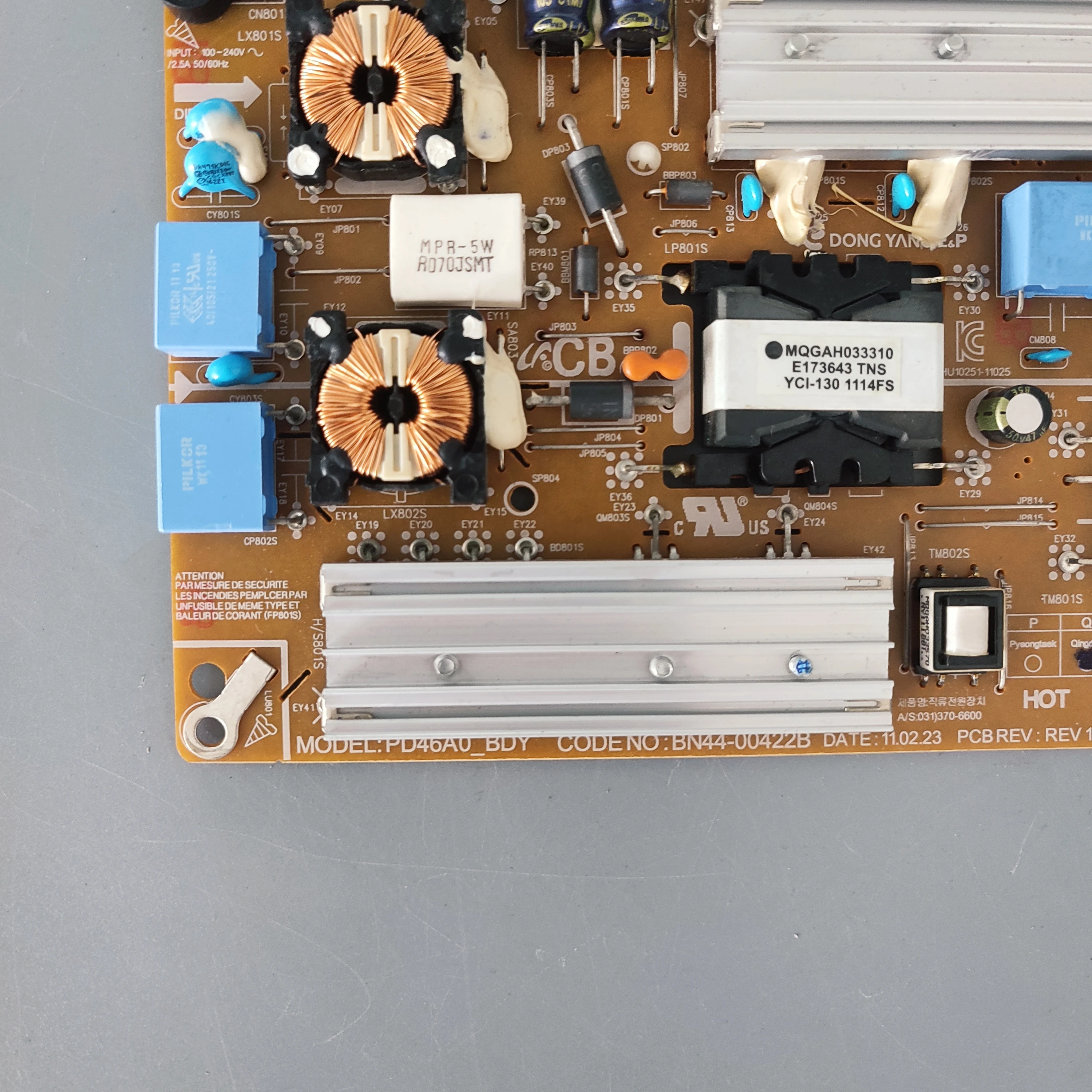 BN44-00422B = BN44-00422A PD46A0_BDY Placa de alimentación de TV LCD genuina para UE40D5000 UE40D5520 UE46D5000 UE40D5000PWXU UN46D6300 TV