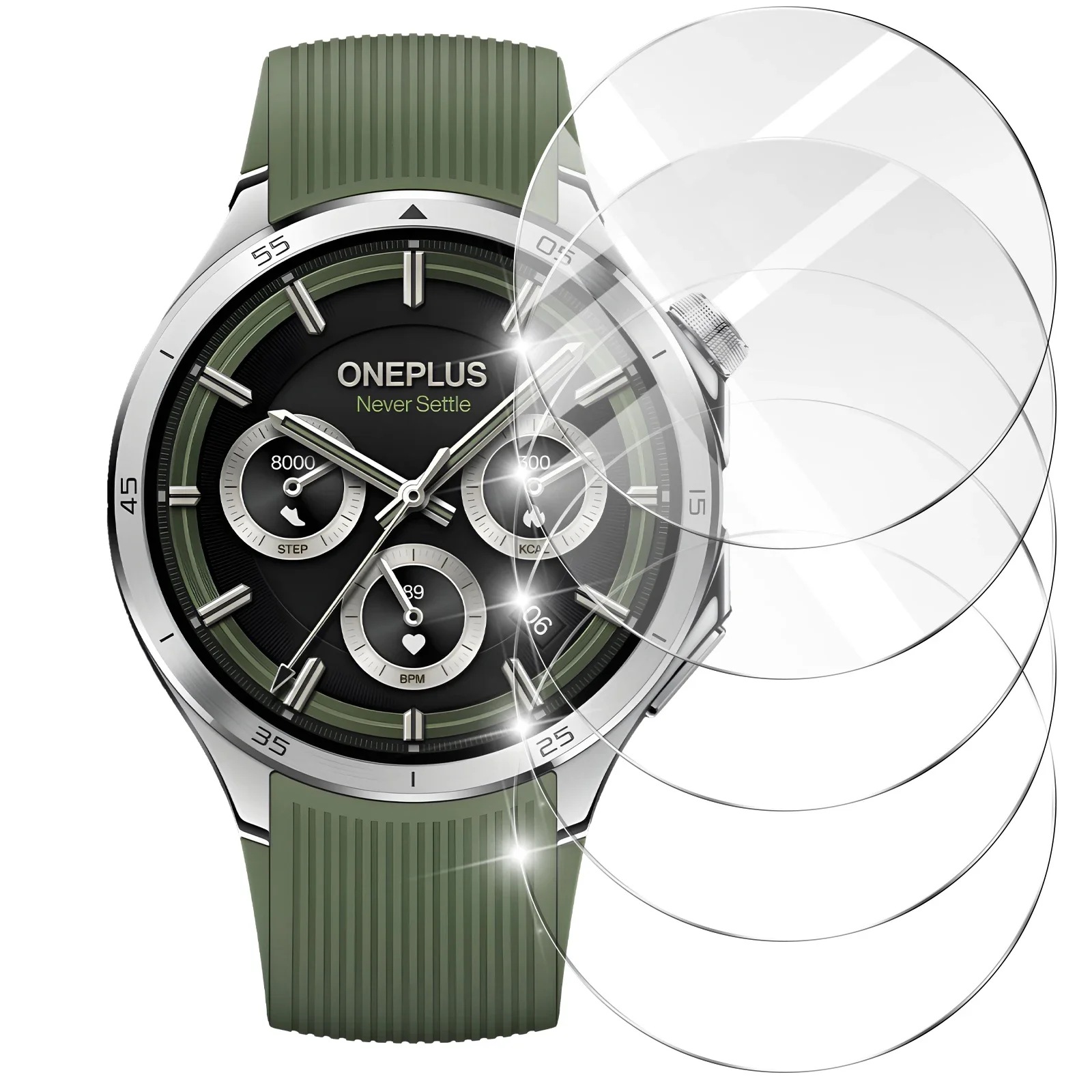 Защитная пленка для экрана 2,5D для OnePlus Watch 3, закаленное стекло, защита от царапин, стеклянная пленка, аксессуары для защиты от ультра-HD