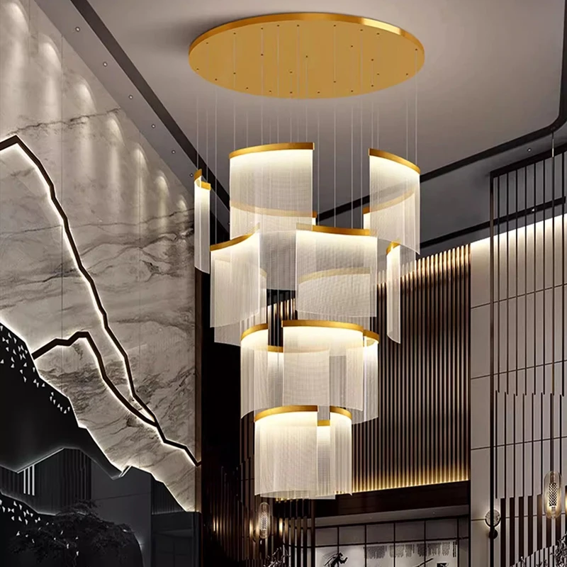 Dekorasi rumah Modern lampu led lampu gantung lampu untuk tangga lampu gantung untuk ruang tamu lampu gantung pencahayaan dalam ruangan