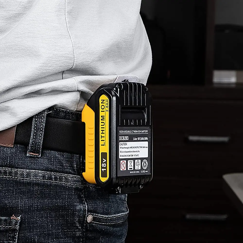 2/5/10 個 Dewalt 18V 20V 60V バッテリーホルダー壁収納マウントスタンダーマウントディスプレイハンガードックバッテリーベルトバックル黄色