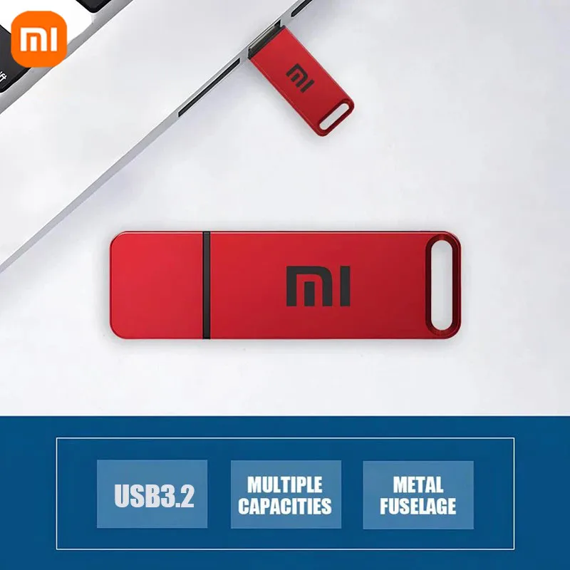 Xiaomi Original Pen Drive 16TB USB 3.2 Flash Drive High-Speed Pen Drive Type-C Metal USB Memory For Computer Storage Devices