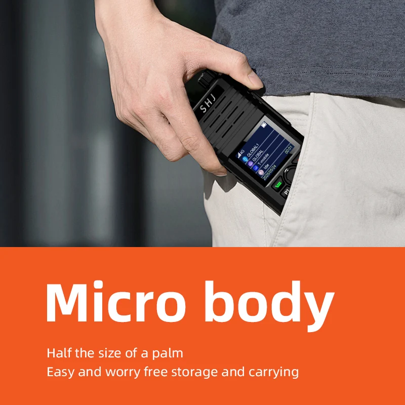 Zello 4G LTE/WiFi POC Device - Bluetooth Pairing, 48H Battery & Fast Charge, Built for Professional Outdoor/Team Coordination, S