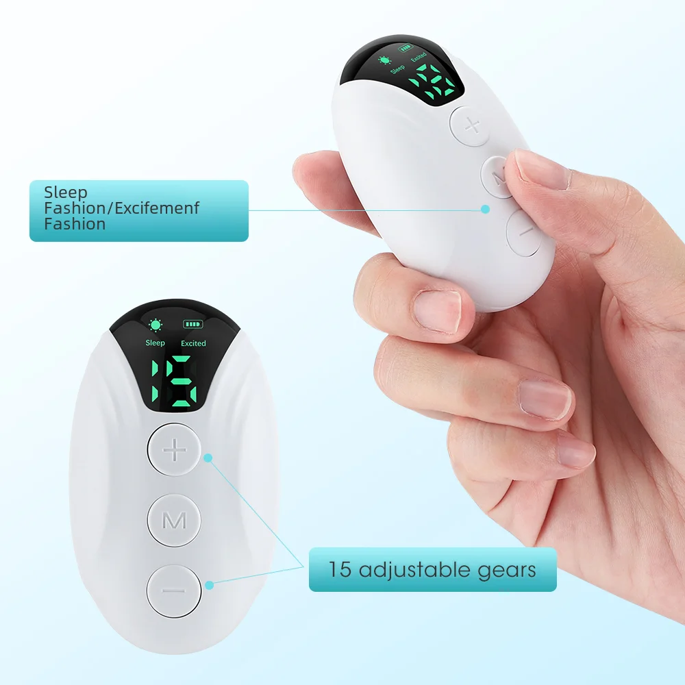 Handheld-Schlafgerät, tragbares Mini-Schlafhilfe, Artefakt, Hypnose-Maschine, hilft beim Schlafen, intelligente EMS-Pulsstimulation, USB-Aufladung