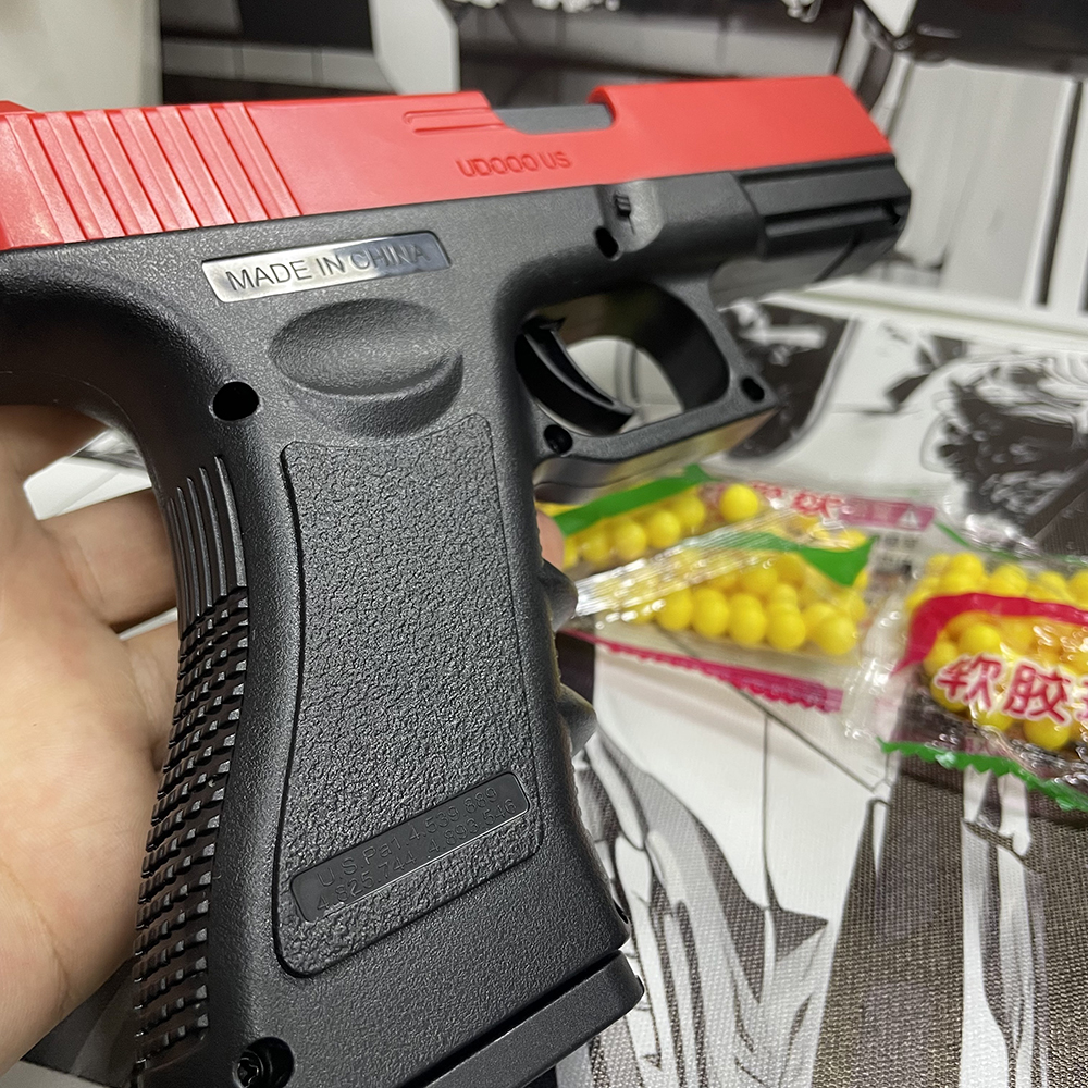 Soft Bullet Airsoft Pistol คู่มือ G17 ปืนของเล่น Lower นิตยสารเลเซอร์กีฬากลางแจ้ง CS เกมอาวุธสําหรับเด็กผู้ใหญ่ของขวัญ