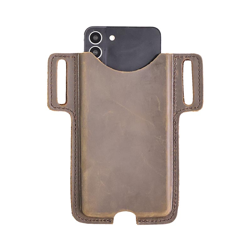 Riyao-男性用本革携帯電話ホルダー、ヴィンテージフォンホルスター、ウエストベルトケース、iPhone、Samsung用ポーチバッグ