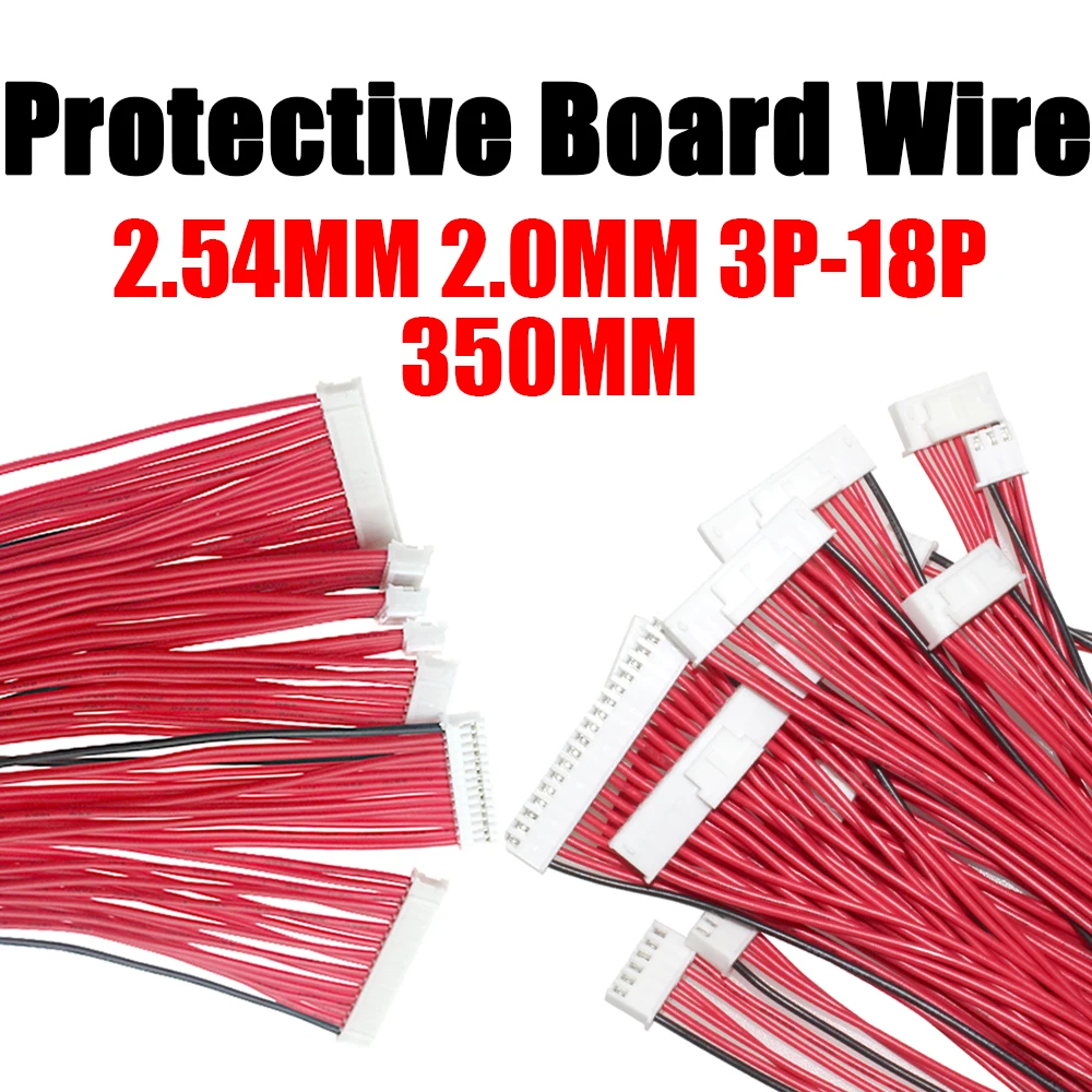 1PCS 3PIN-18PIN Balance cable Lithium battery protection board cable wire FOR 3S 4S 6S 7S 8S 10S 12S 13S 14S 16S 17S BMS Li-ion