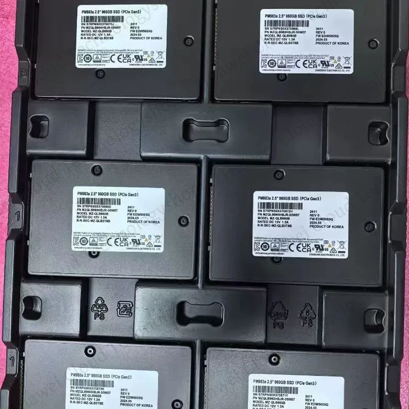 Nuevo PM983A /PM983 960G U.2 PCIE3.0 Unidad de estado sólido Original de clase empresarial MZQLB960HBJR-00W07 SSD