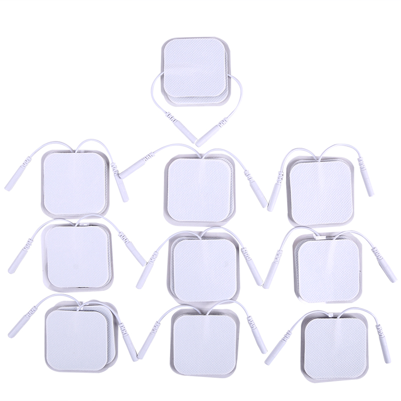 5*5 ซม.ผ้าไม่ทอ Self Adhesive Electrodes Pads TENS GEL Pad สําหรับนวดไฟฟ้าสติกเกอร์เปลี่ยน Patch Accessorie