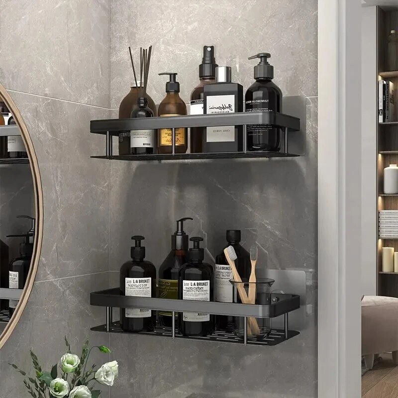 Badkamer Plank Make-up Organizer Shampoo Rek Douche Plank Badkamer Accessoires Geen Boor Wandplank