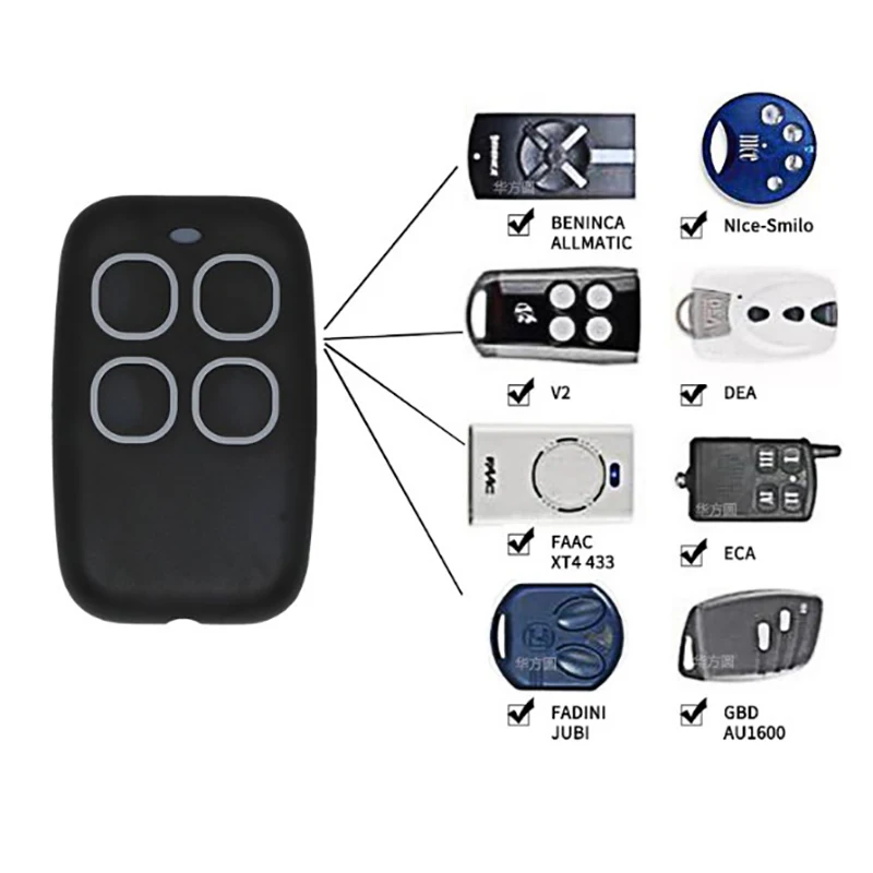 Multifrequency 868 433 315 330 390 MHz Để Xe Cửa Cổng Điều Khiển Từ Xa Duplicator Móc Khóa Dụng Cụ Mở Chỉ Huy Phân Thân 4 Kênh