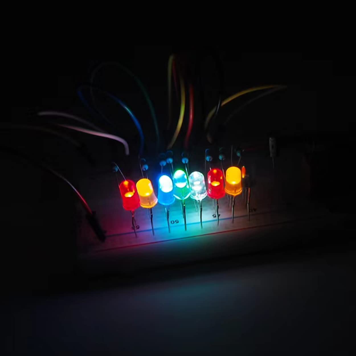 led Resistor kit 600Pcs 30 Values 1/4W Resistor Kit + 200Pcs 5Colors 3mm&5mm LED Light Emitting Diode for Arduino Projects