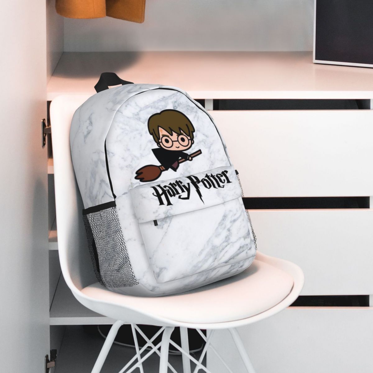 해리포터 대용량 방수 대학 배낭, 트렌디한 노트북 여행 책 가방, 15 인치, 새로운 패션