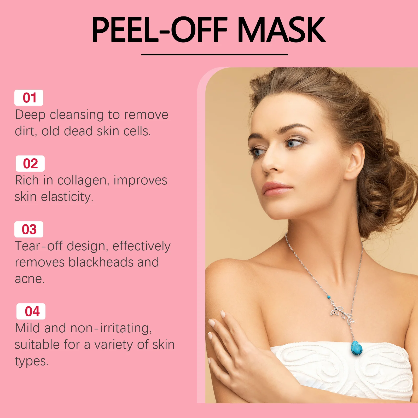 Mascarilla exfoliante de colágeno, mascarilla para envolver durante la noche, mascarilla hidratante de colágeno hidrolizado, cuidado de la piel coreano