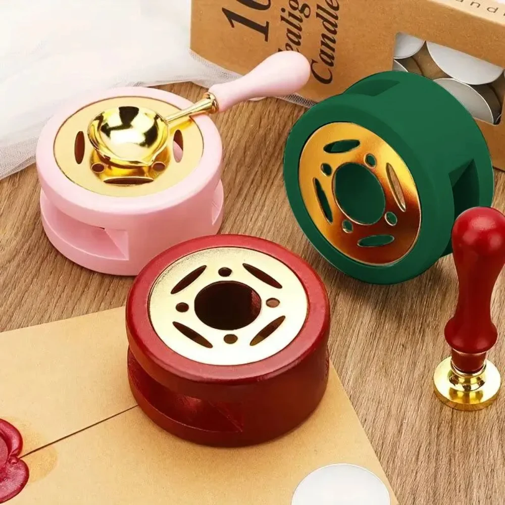 WAX Seal ชุดแสตมป์ Lacquer เตา WAX Seal ช้อนละลายยางไม้ละลายเครื่องทําความร้อนขี้ผึ้งลูกปัดหม้อ Stick เครื่องทําความร้อนหัตถกรรม