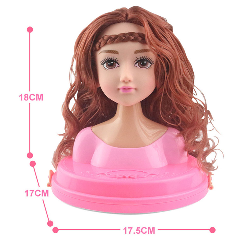 Puppen Styling Kopf Make-Up Kamm Haar Spielzeug Puppe Set Pretend Spielen Prinzessin Dressing Spielen Spielzeug für Kleine Mädchen Make-Up Lernen