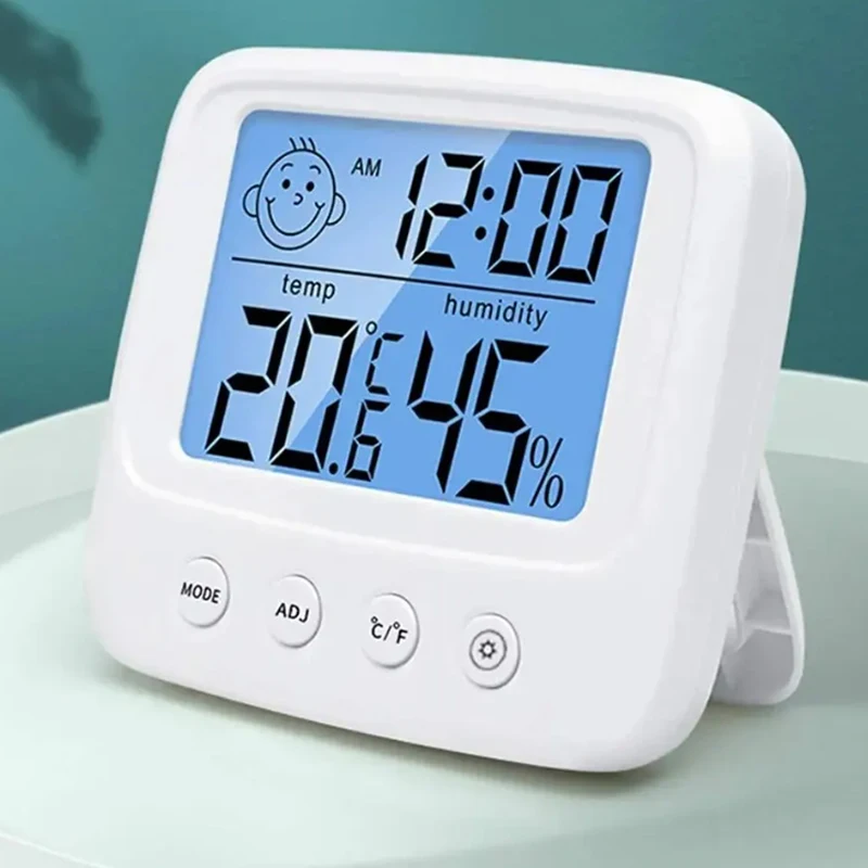 Neue LCD Digital Temperatur Baby Zimmer Feuchtigkeit Meter Hintergrundbeleuchtung Hause Innen Elektronische Hygrometer Thermometer Wetter Station