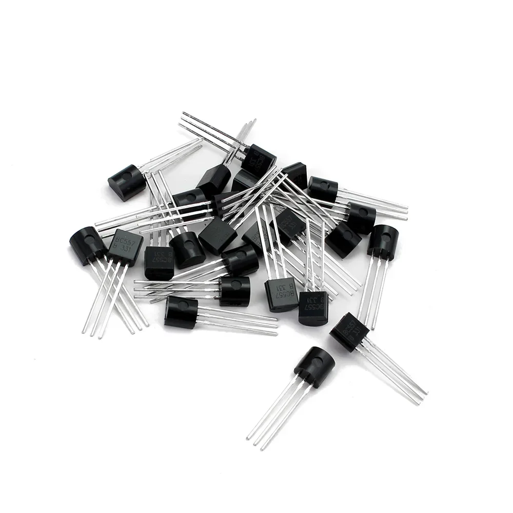 50 Uds transistores BC547 BC557 cada 25 uds Kit de transistores bc557 bc547 Transistor NPN PNP Kit electrónico DIY