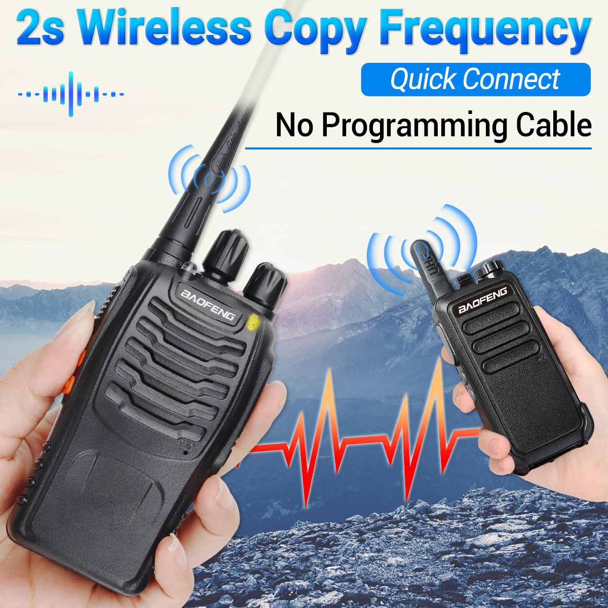 Baofeng BF-888S Pro Walkie Talkie Bezprzewodowa częstotliwość kopiowania Daleki zasięg UHF 400-470 MHz Przenośne radio dla chomika dwukierunkowego do polowania