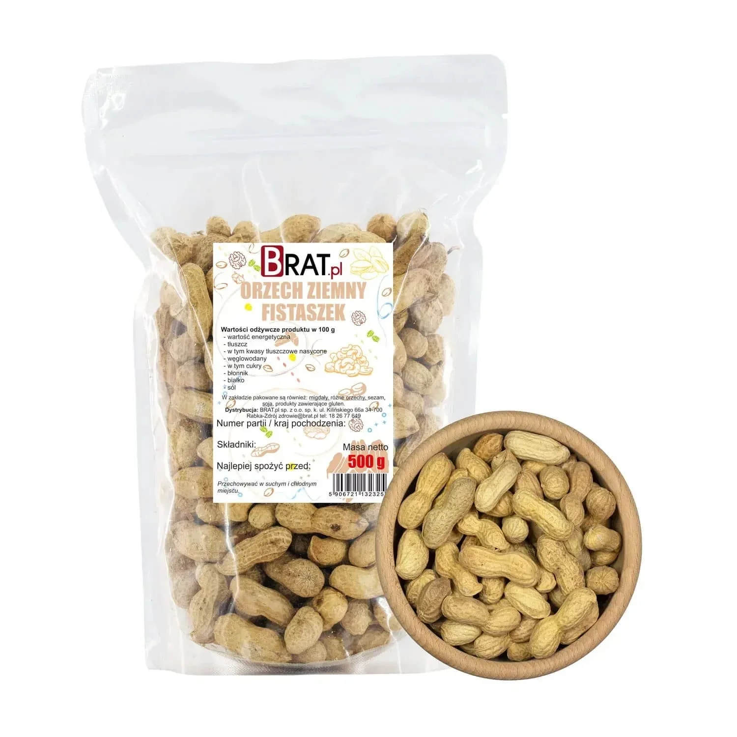 Orzeszki ziemne fistaszki 500g