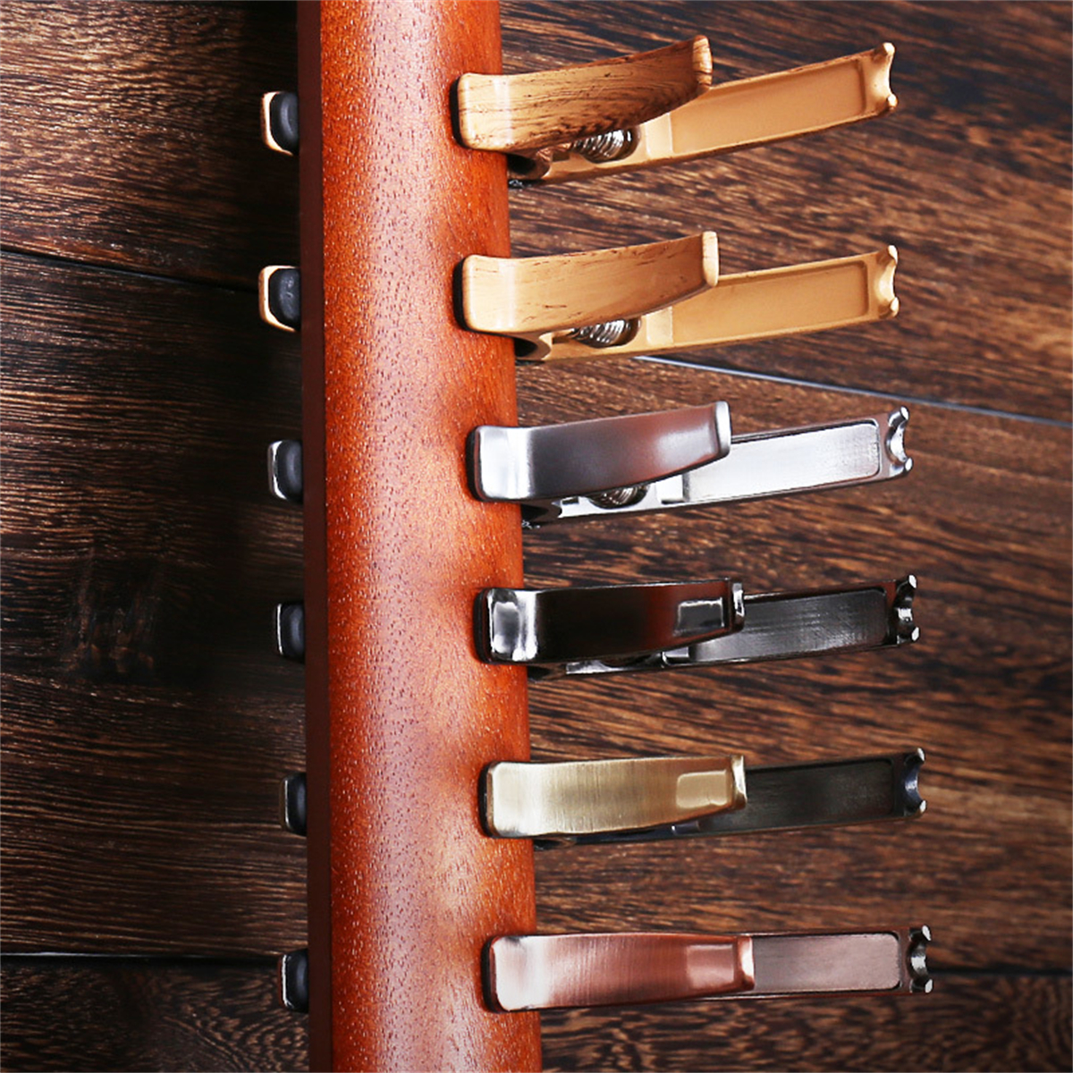 Alumínio Alloy Guitar Capo, Guitar Tuner, Clamp, Professional Key Trigger, Capo para instrumentos musicais elétricos acústicos, 1Pc