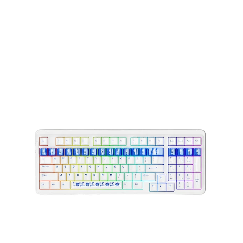 Kustomisasi versi profesional, mesin tiga mode nirkabel, keyboard, struktur keycap, sisi hot-swappable 2