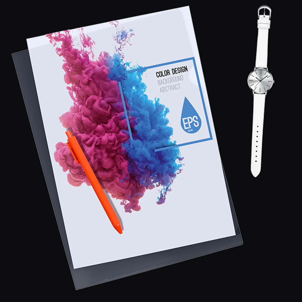 Plastic Clear Practical Transparent L-Type A4 Size Document Folder Safe Project Pocket File Folder School Office Supplies
